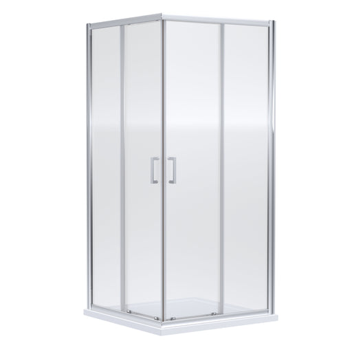Nuie Rene Corner Entry Shower Enclosure (All Sizes) 900 x 900mm in Chrome (SMCE90-E6)