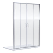 Nuie Rene Double Sliding Shower Door 1700mm - Chrome