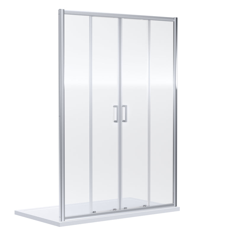 Nuie Rene Double Sliding Shower Door 1700mm - Chrome