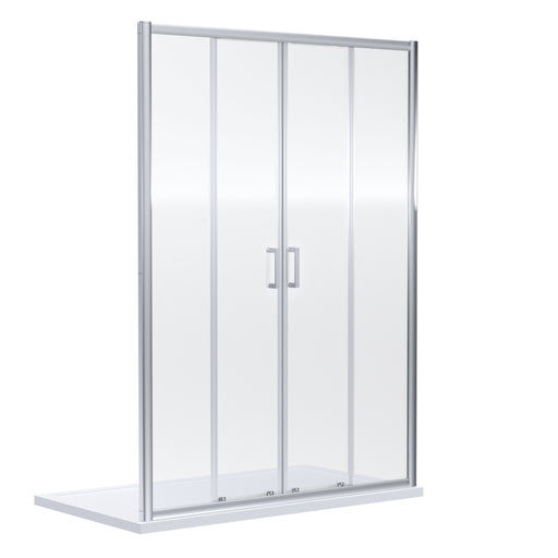 Nuie Rene Double Sliding Shower Door 1700mm - Chrome