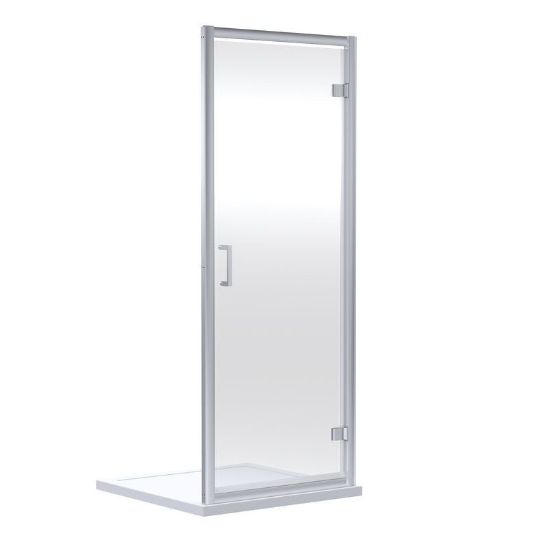 Nuie Rene Hinged Shower Door 900mm - Chrome