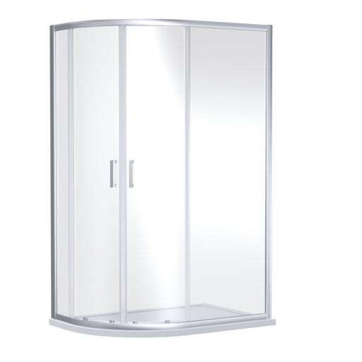 Nuie Rene Offset Quadrant Shower Enclosure 900 x 760mm - Chrome