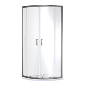 Nuie Rene Quadrant Shower Enclosure 800mm - Brushed Pewter