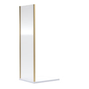 Nuie Rene Shower Enclosure Side Panel 1000mm - Brushed Brass