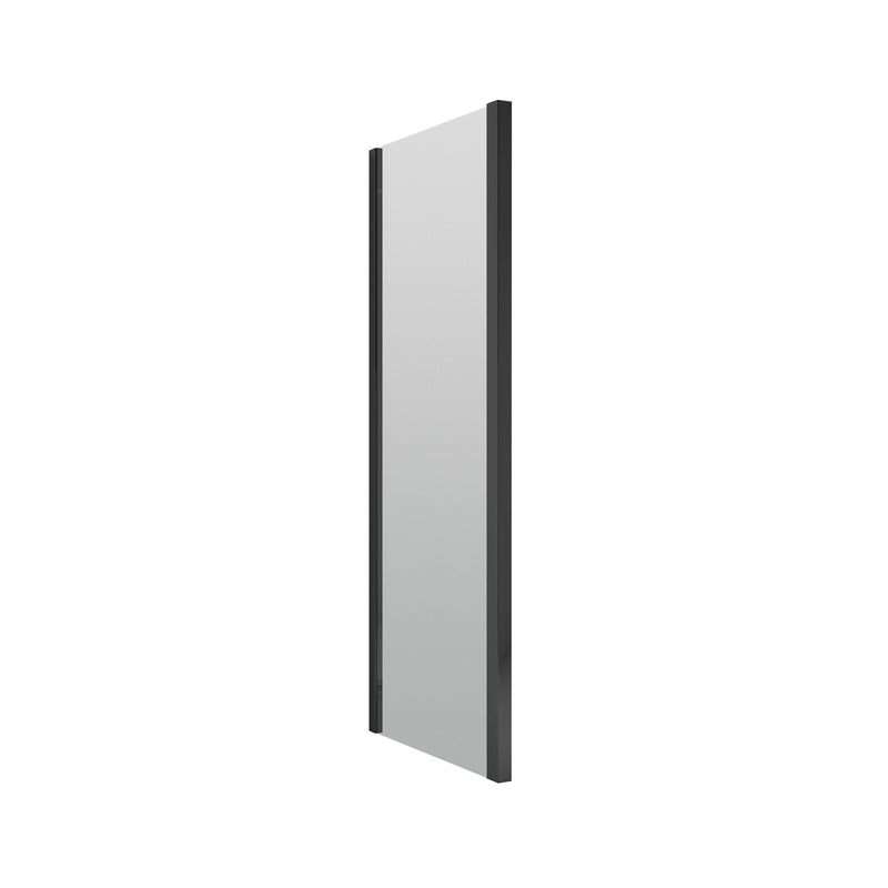 Nuie Rene Shower Enclosure Side Panel 1000mm - Matt Black