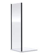 Nuie Rene Shower Enclosure Side Panel 700mm - Matt Black