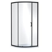 Nuie Rene Single Entry Quadrant Shower Enclosure 900mm - Matt Black