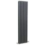 Nuie Revive Anthracite 1500 x 354mm vertical double panel radiator