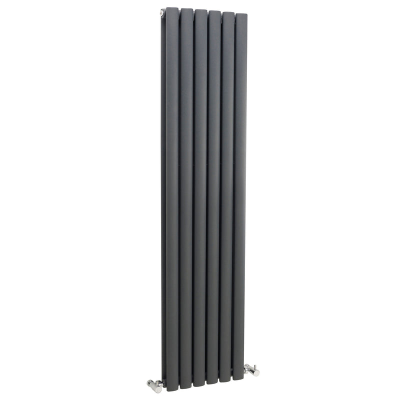 Nuie Revive Anthracite 1500 x 354mm vertical double panel radiator