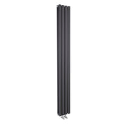 Nuie Revive Anthracite 1800 x 236mm vertical double panel radiator