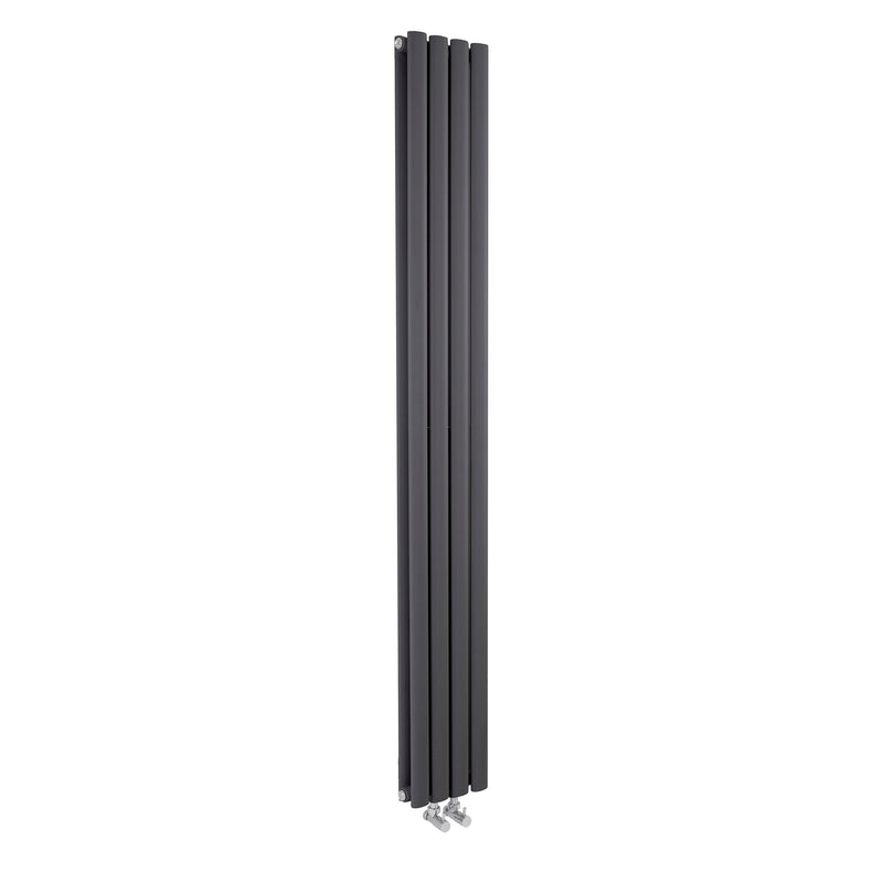 Nuie Revive Anthracite 1800 x 236mm vertical double panel radiator