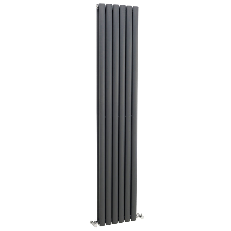 Nuie Revive Anthracite 1800 x 354mm vertical double panel radiator