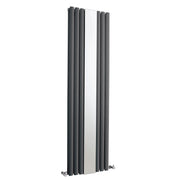 Nuie Revive Anthracite 1800 x 499mm vertical double panel radiator
