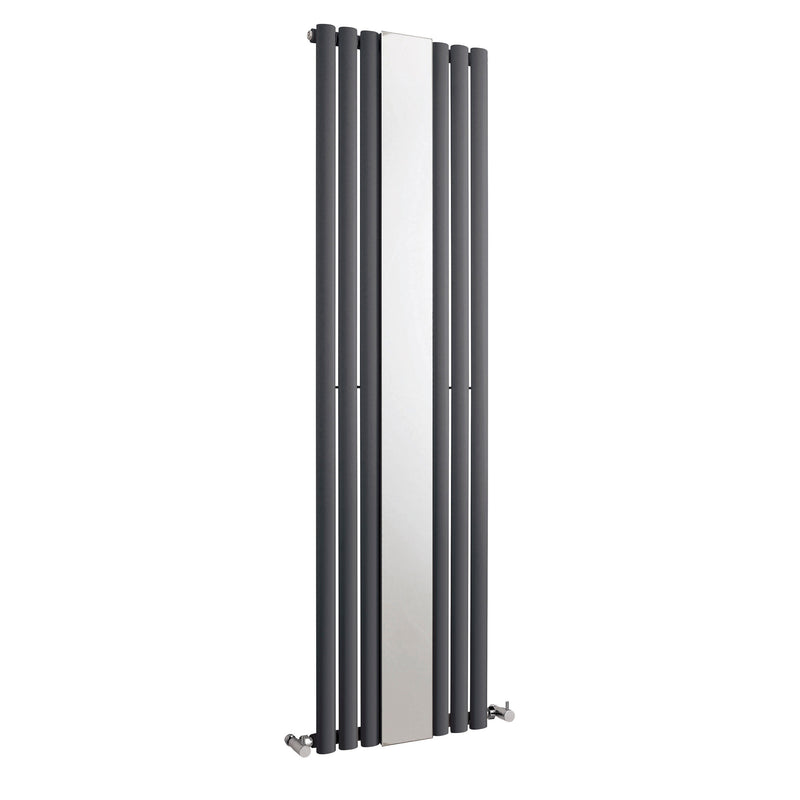 Nuie Revive Anthracite 1800 x 499mm vertical single panel radiator