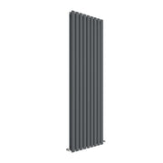Nuie Revive Anthracite 1800 x 528mm vertical double panel radiator