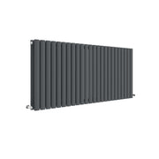 Nuie Revive Anthracite 600 x 1398mm horizontal double panel radiator