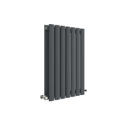Nuie Revive Anthracite 600 x 412mm horizontal double panel radiator