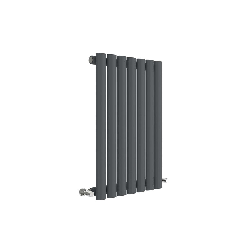 Nuie Revive Anthracite 600 x 412mm horizontal single panel radiator