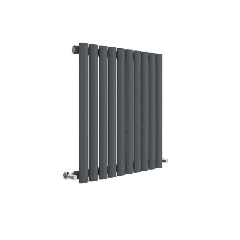 Nuie Revive Anthracite 600 x 586mm horizontal single panel radiator