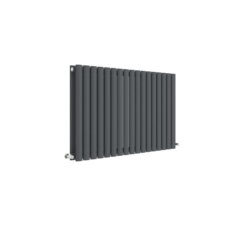 Nuie Revive Anthracite 600 x 992mm horizontal double panel radiator