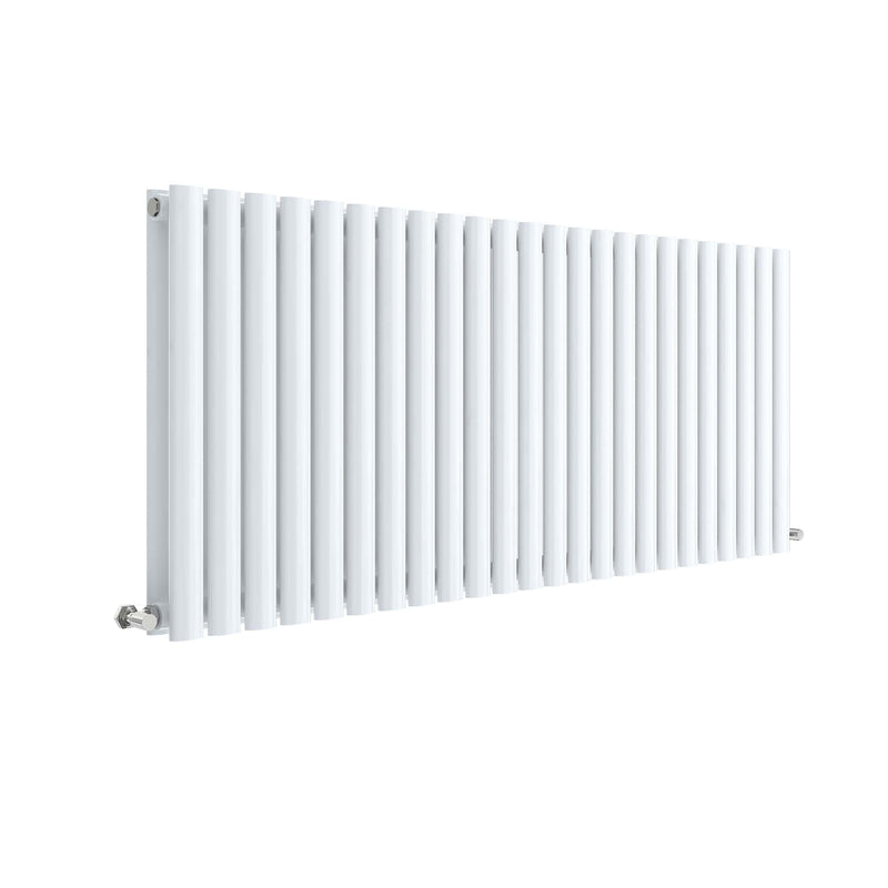 Nuie Revive High Gloss White 600 x 1398mm horizontal double panel radiator