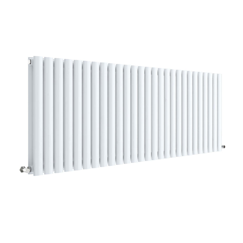 Nuie Revive High Gloss White 600 x 1572mm horizontal double panel radiator