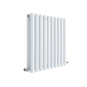 Nuie Revive High Gloss White 600 x 586mm horizontal double panel radiator