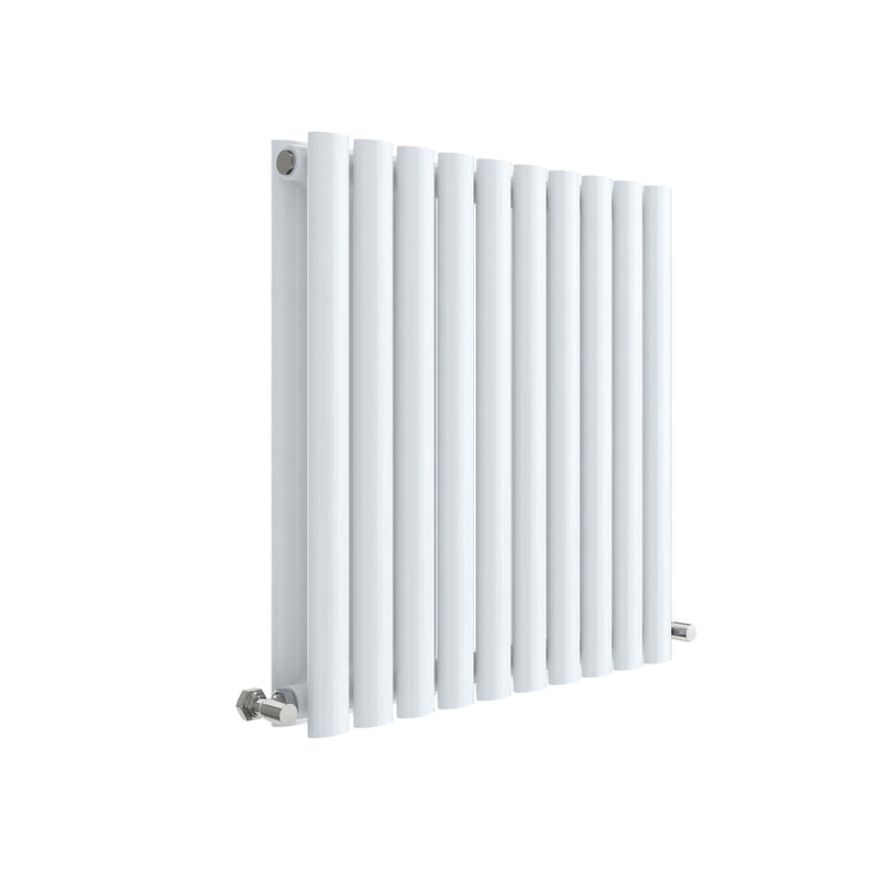 Nuie Revive High Gloss White 600 x 586mm horizontal double panel radiator