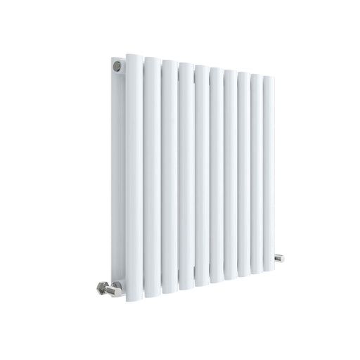 Nuie Revive High Gloss White 600 x 586mm horizontal double panel radiator