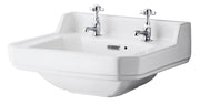 Nuie Richmond 560mm Basin 2 Tap Holes White (NCS884)