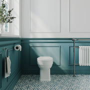 Nuie Richmond traditional back to wall toilet pan in a period style bathroom