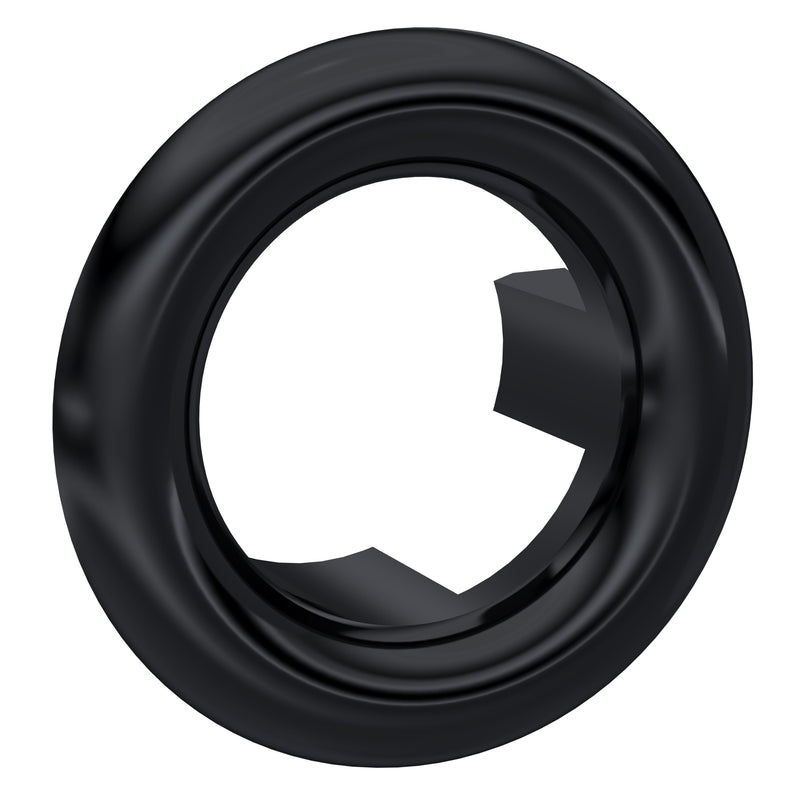 Nuie Round Basin Overflow Cover in Black (OVFL02)