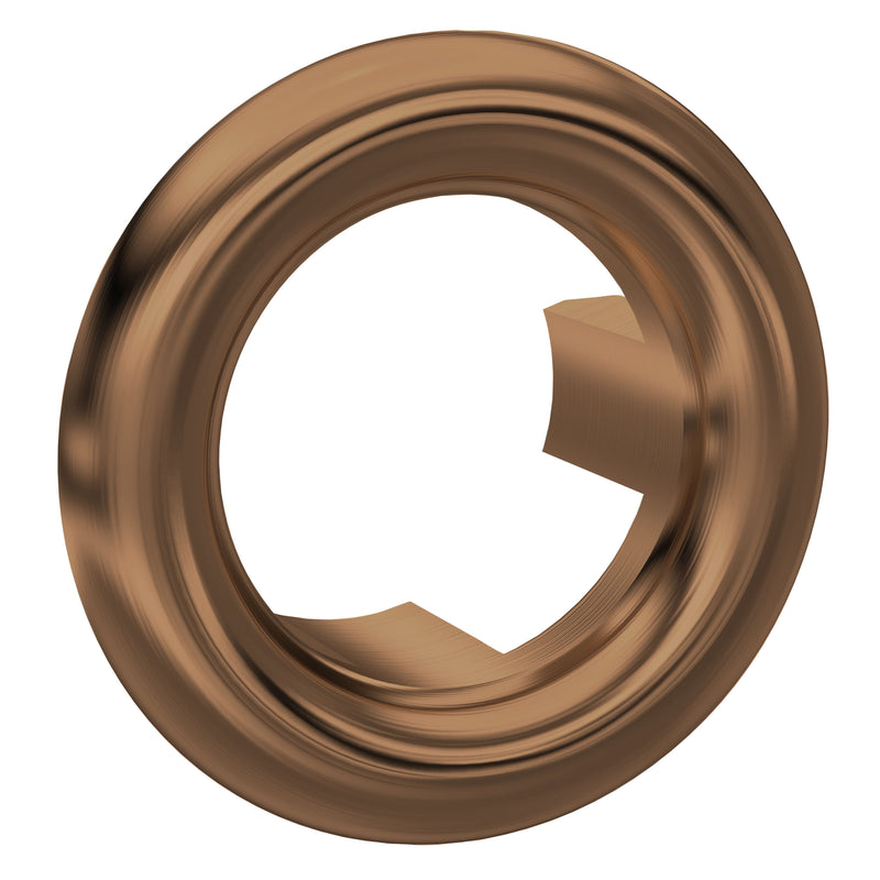 Nuie Round Basin Overflow Cover in Brushed Bronze (OVFL15)