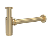 Nuie Round Bottle Trap with 300mm Extension in Brushed Brass (EK802)