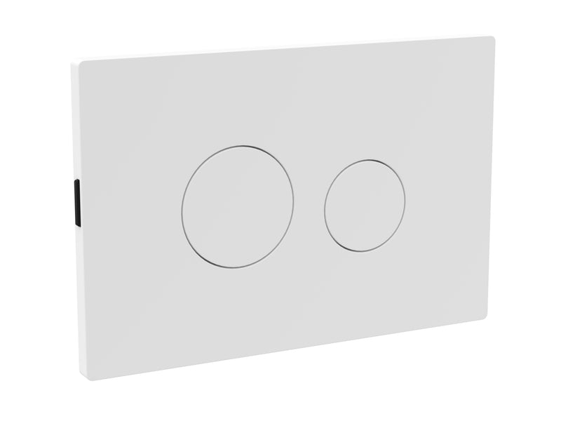 Nuie Round Dual Flush Push Button in White (MDPP06R)