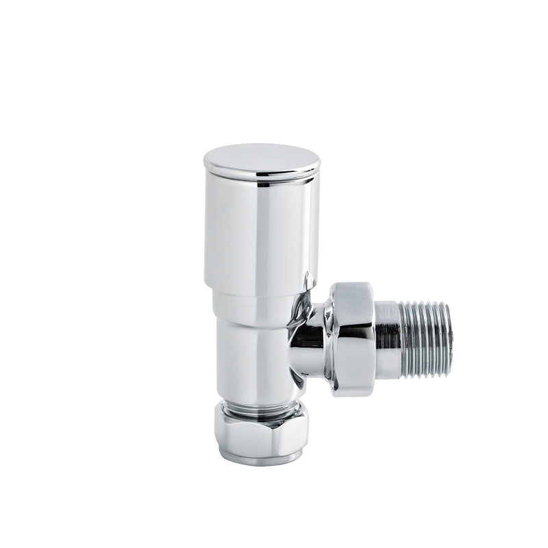 Nuie Chrome Angled Radiator Valve Pack — RV002