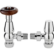 Nuie Camden Chrome Angled Thermostatic Radiator Valve — RV202