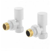 Nuie Choice White Angled Radiator Valves — RV902
