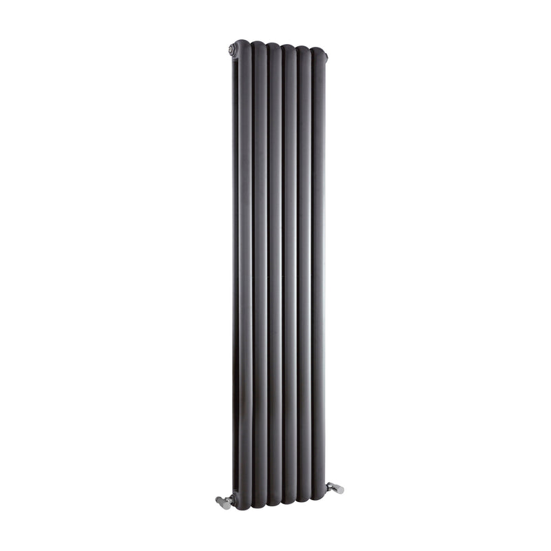 Nuie Salvia Anthracite 1500 x 383mm vertical panel radiator