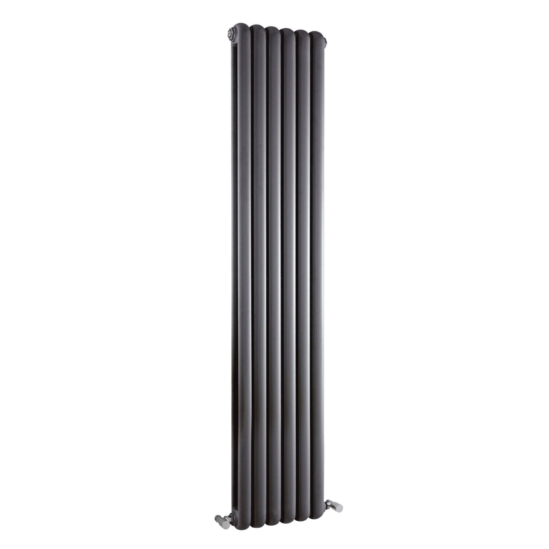 Nuie Salvia Anthracite 1800 x 383mm vertical panel radiator