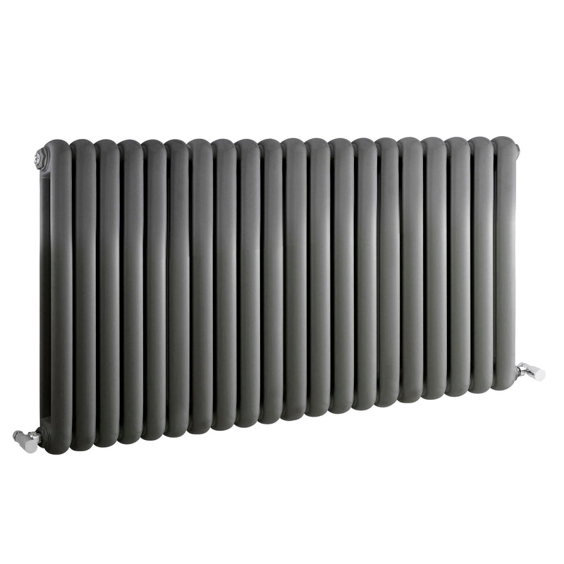 Nuie Salvia Anthracite 635 x 1223mm horizontal column radiator