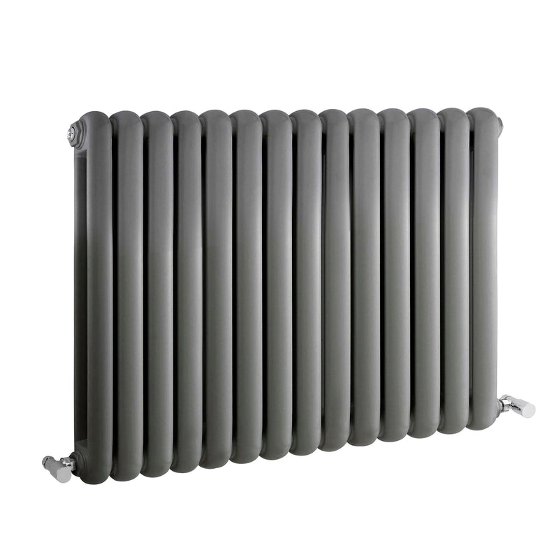 Nuie Salvia Anthracite 635 x 863mm horizontal column radiator