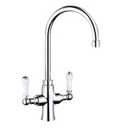 Nuie Sarani Two Handle Kitchen Mixer Tap in Chrome (KSN305DL)