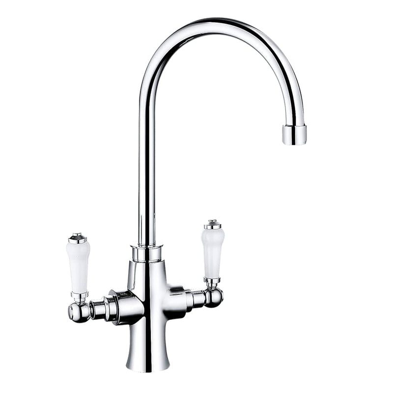 Nuie Sarani Two Handle Kitchen Mixer Tap in Chrome (KSN305DL)