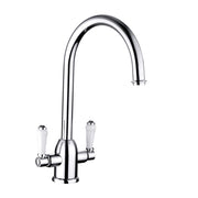 Nuie Sarani Two Handle Kitchen Mixer Tap Chrome (KSR305DL)