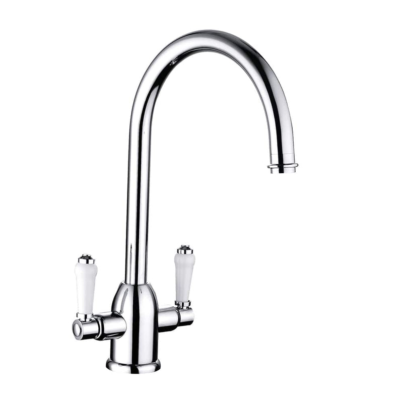 Nuie Sarani Two Handle Kitchen Mixer Tap Chrome (KSR305DL)