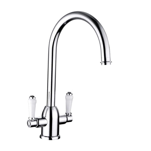 Nuie Sarani Two Handle Kitchen Mixer Tap Chrome (KSR305DL)