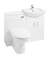 Nuie Saturn 1050mm Floor Standing Vanity Unit with Square Basin Gloss White (FMD001)