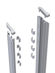 Nuie Screw Cover Kit Chrome (AQ-SCK)