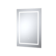 Nuie Sculptor 500x700mm silver LED touch sensor mirror